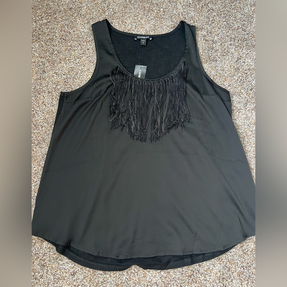 NWT Express Tank with Fringe
